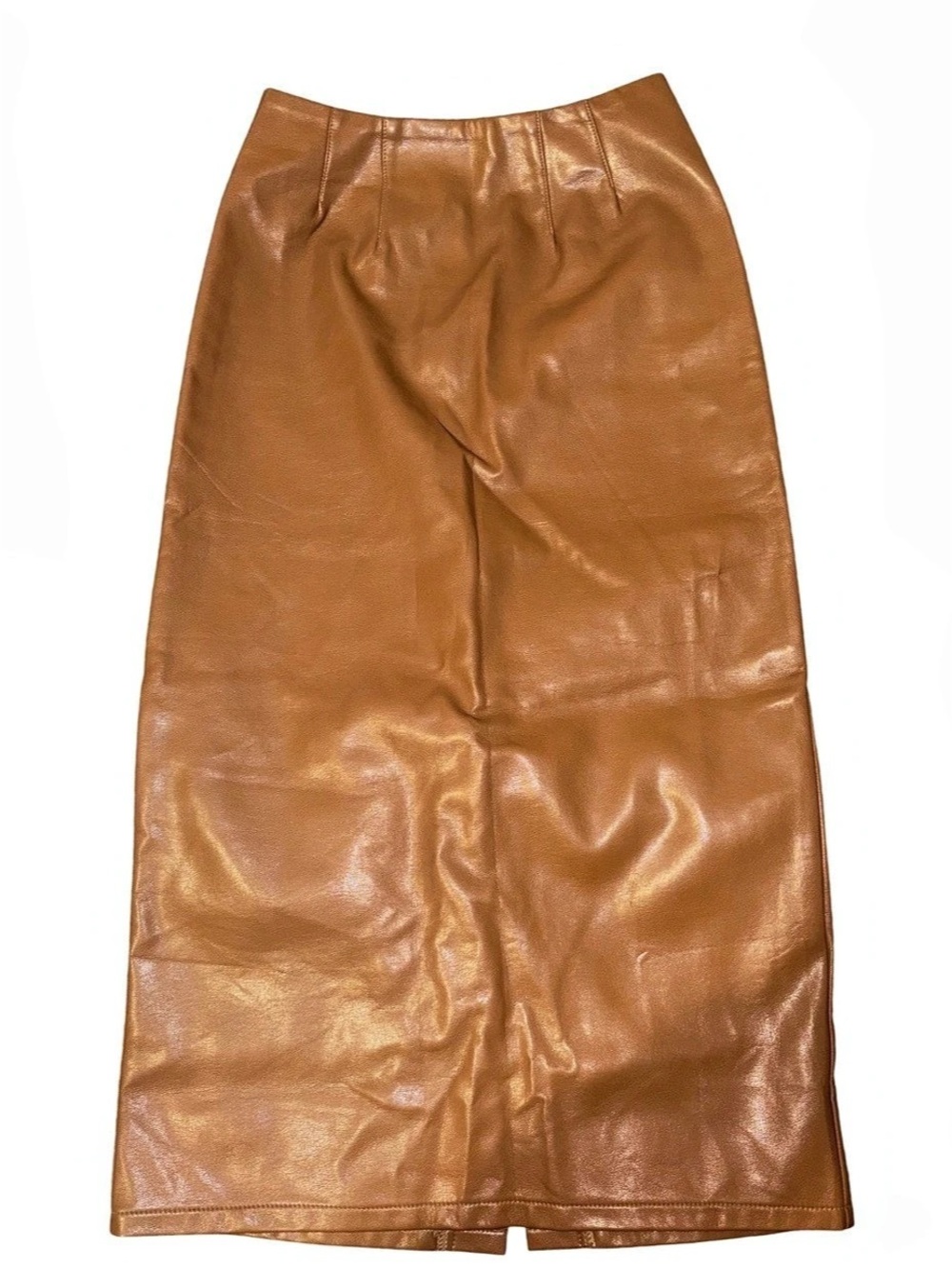 Lulus Faux Leather Midi Skirt Size XS Like New